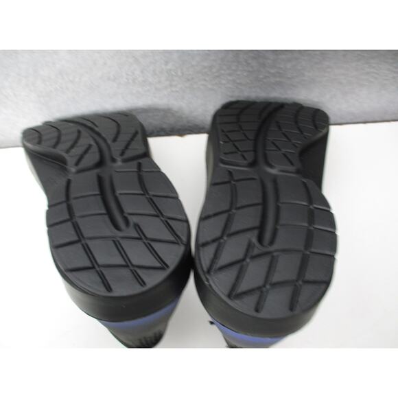 OOFOS Oocandoo Recovery Sandals Shoes Royal Blue Black Mens Sz 10